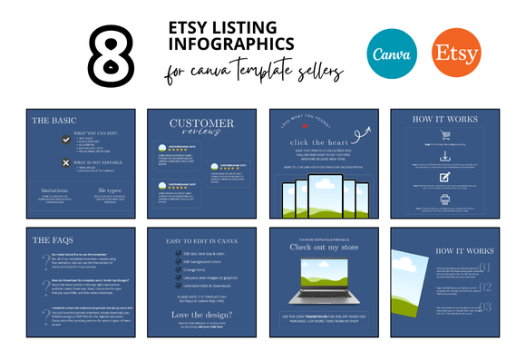 8 Blue Etsy Listing Infographics: Your Complete Guide
