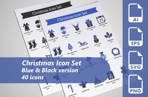 Christmas Icon Set: A Complete Design Asset for Holiday Projects