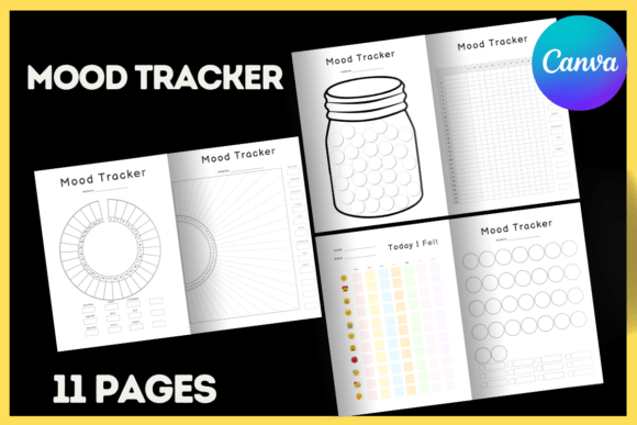 Editable Mood Tracker Canva Templates – A Simple Tool for Better Self-Awareness
