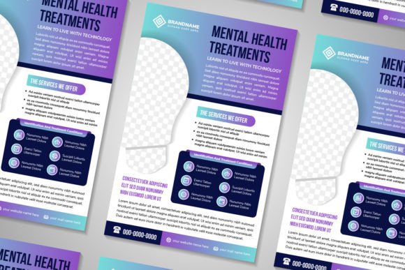 Mental Health Vertical Flyer for Awareness Campaigns