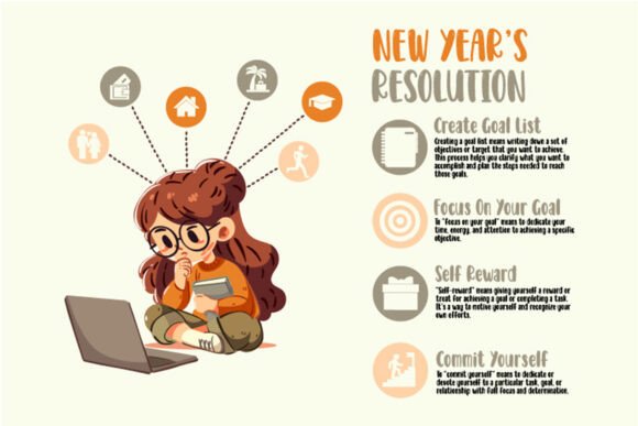 New Year's Resolution Goals Infographic: Your Visual Guide to a Purposeful Year