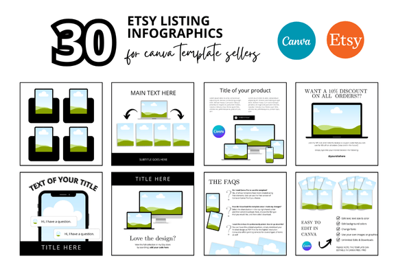 The Ultimate Guide to Etsy Listing Photo Infographics and Canva Mockup Templates for Digital Sellers