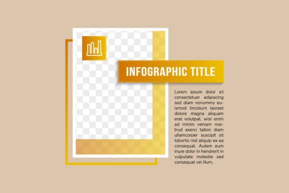 Vertical Layout Infographic Photo and Description Vector for Real Projects